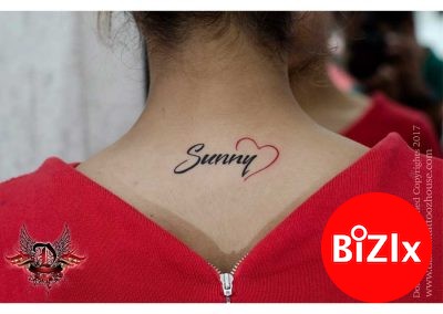 Heres a sunny name tattoo Contact for tattooing 7800000074 pardeep  kumar  By Dhariti BODY Tattoos  Facebook